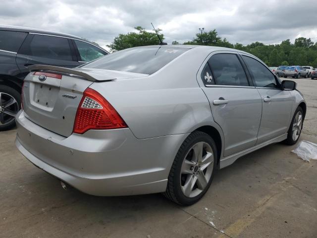 3FAHP0KC3AR123143 - 2010 FORD FUSION SPORT SILVER photo 3