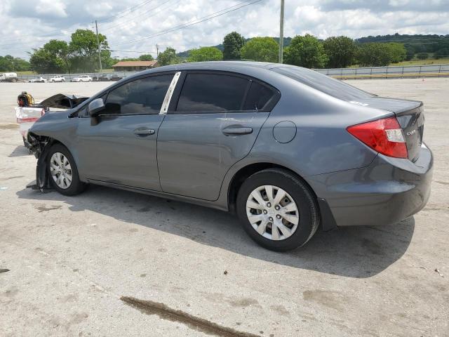 19XFB2F51CE066197 - 2012 HONDA CIVIC LX GRAY photo 2