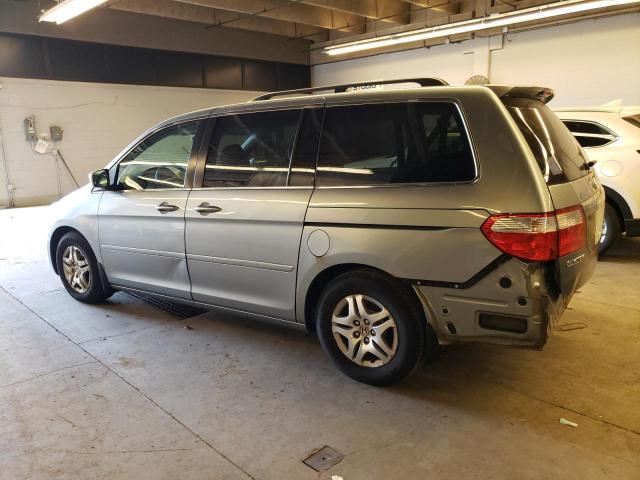 5FNRL38497B129406 - 2007 HONDA ODYSSEY EX BLUE photo 2