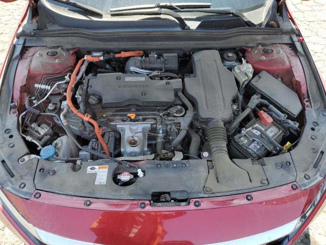 1HGCV3F12JA008887 - 2018 HONDA ACCORD HYBRID RED photo 11