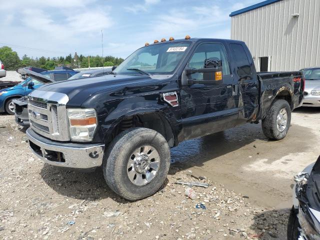 1FTSX21R88EB45556 - 2008 FORD F250 SUPER DUTY BLACK photo 1