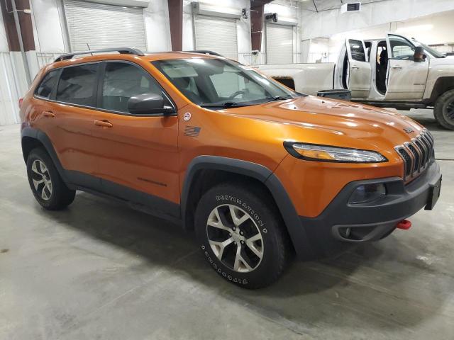 1C4PJMBSXFW522934 - 2015 JEEP CHEROKEE TRAILHAWK ORANGE photo 4