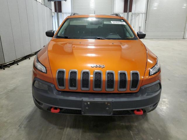 1C4PJMBSXFW522934 - 2015 JEEP CHEROKEE TRAILHAWK ORANGE photo 5
