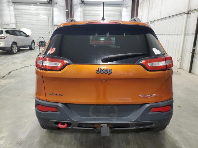 1C4PJMBSXFW522934 - 2015 JEEP CHEROKEE TRAILHAWK ORANGE photo 6