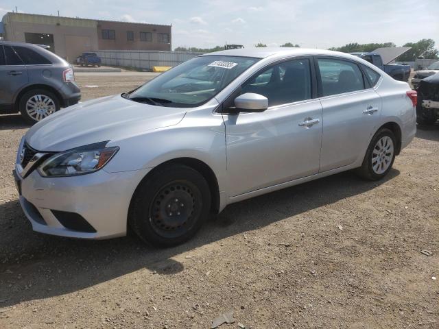 3N1AB7AP0GY325138 - 2016 NISSAN SENTRA S SILVER photo 1