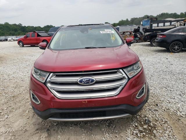 2FMPK3J87JBC39152 - 2018 FORD EDGE SEL BURGUNDY photo 5