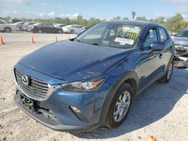 JM1DKDB73J0319651 - 2018 MAZDA CX-3 SPORT BLUE photo 2