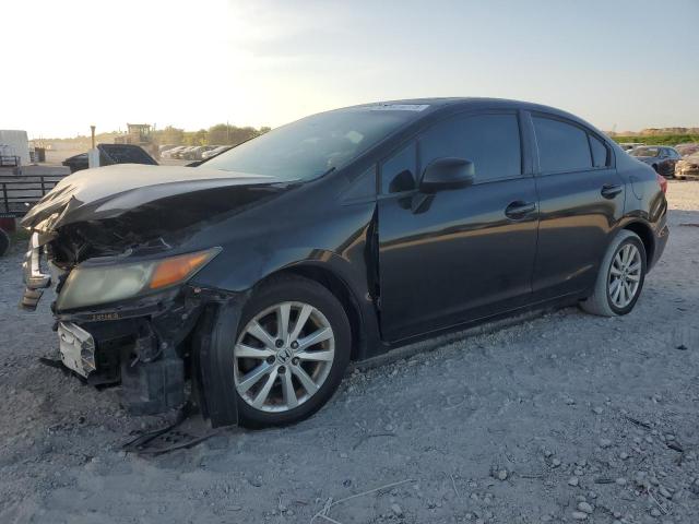 2HGFB2F96CH542209 - 2012 HONDA CIVIC EXL BLACK photo 1