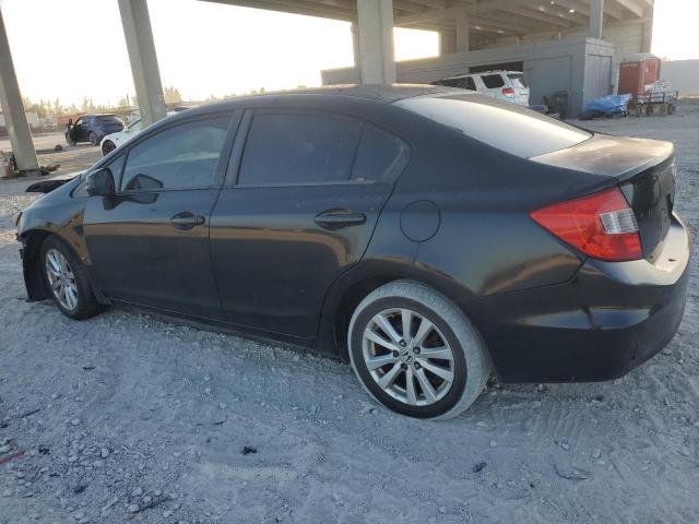 2HGFB2F96CH542209 - 2012 HONDA CIVIC EXL BLACK photo 2