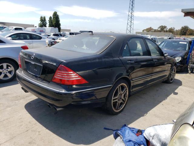 WDBNG76J14A386016 - 2004 MERCEDES-BENZ S 600 BLACK photo 3