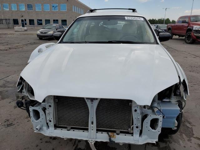 4S4BP61C776345481 - 2007 SUBARU OUTBACK OUTBACK 2.5I WHITE photo 5