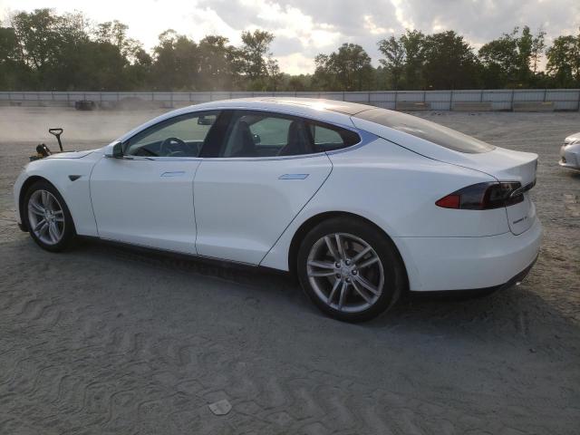 5YJSA1H18EFP33284 - 2014 TESLA MODEL S WHITE photo 2