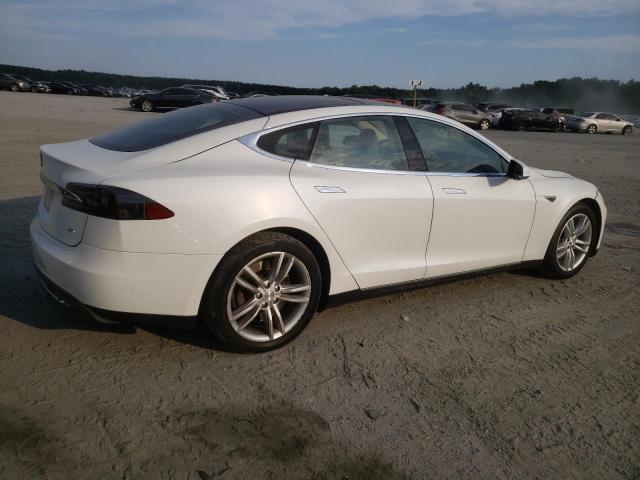 5YJSA1H18EFP33284 - 2014 TESLA MODEL S WHITE photo 3