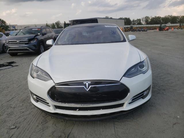 5YJSA1H18EFP33284 - 2014 TESLA MODEL S WHITE photo 5