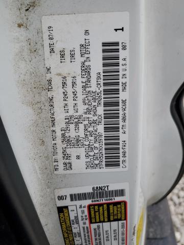 5TFRX5GN7KX159707 - 2019 TOYOTA TACOMA ACCESS CAB WHITE photo 12