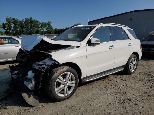 4JGDA5HB2EA362149 - 2014 MERCEDES-BENZ ML 350 4MATIC WHITE photo 1