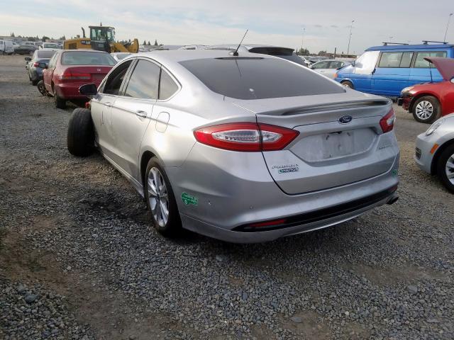 3FA6P0SU1ER142490 - 2014 FORD FUSION TITANIUM PHEV  photo 3