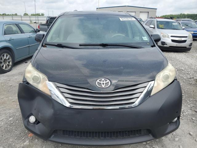 5TDYK3DC7CS245589 - 2012 TOYOTA SIENNA XLE BLACK photo 5