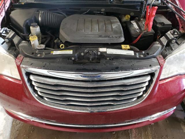 2A4RR8DG0BR616710 - 2011 CHRYSLER TOWN & COU TOURING L RED photo 12