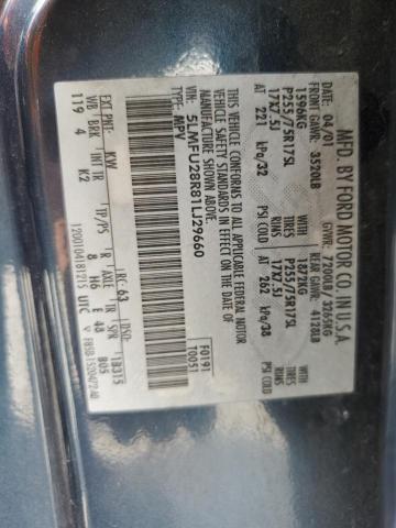 5LMFU28R81LJ29660 - 2001 LINCOLN NAVIGATOR 蓝色 照片 13