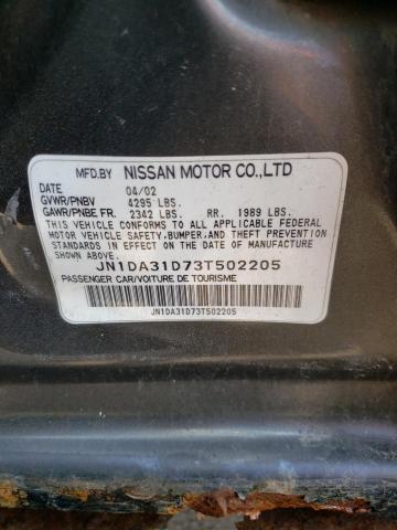 JN1DA31D73T502205 - 2003 NISSAN MAXIMA GLE GRAY photo 13