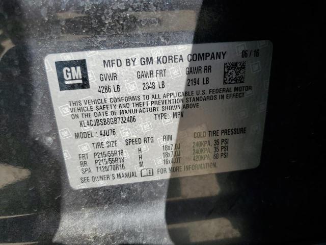 KL4CJBSB8GB732406 - 2016 BUICK ENCORE CONVENIENCE 灰色 照片 12