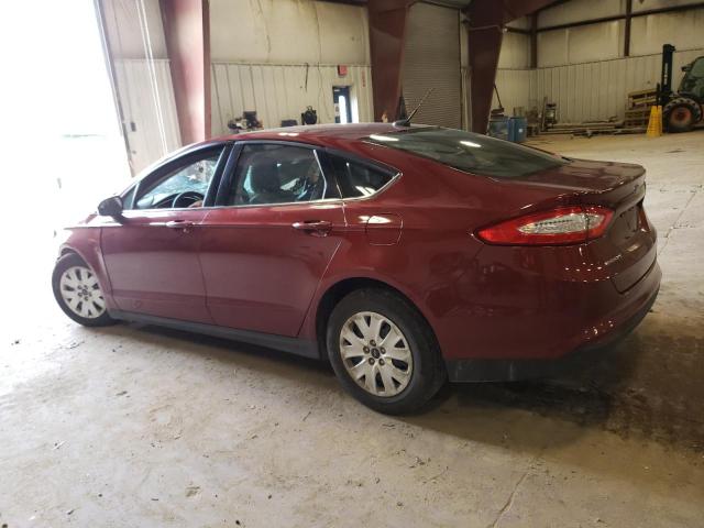 3FA6P0G77ER201089 - 2014 FORD FUSION S BURGUNDY photo 2