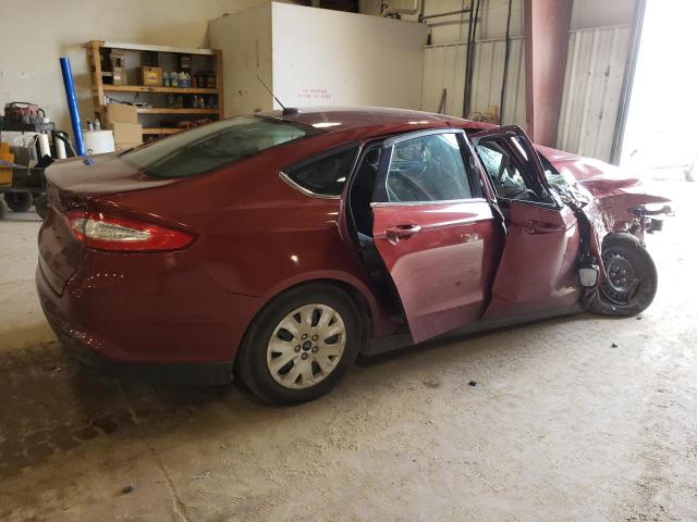 3FA6P0G77ER201089 - 2014 FORD FUSION S BURGUNDY photo 3