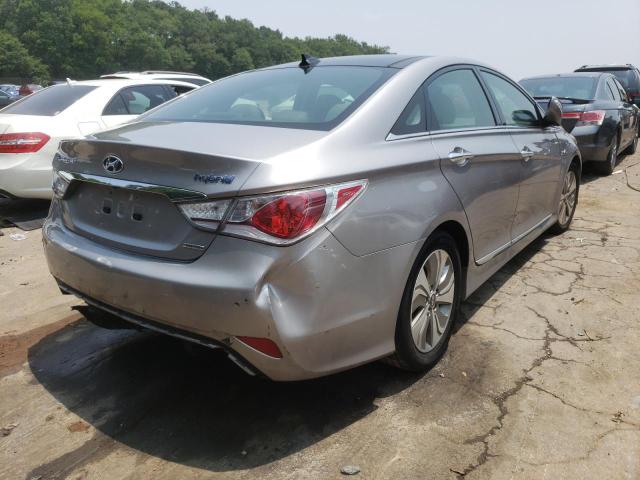 KMHEC4A44EA103585 - 2014 HYUNDAI SONATA HYBRID SILVER photo 3