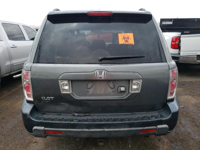 5FNYF28777B024306 - 2007 HONDA PILOT EXL GRAY photo 6