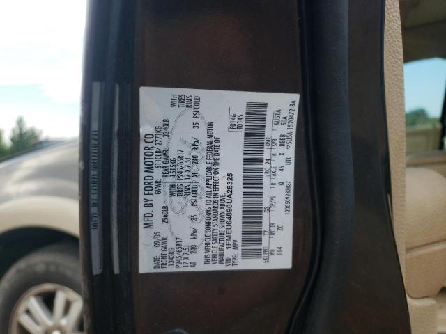 1FMEU64896UA28325 - 2006 FORD EXPLORER EDDIE BAUER BLACK photo 12