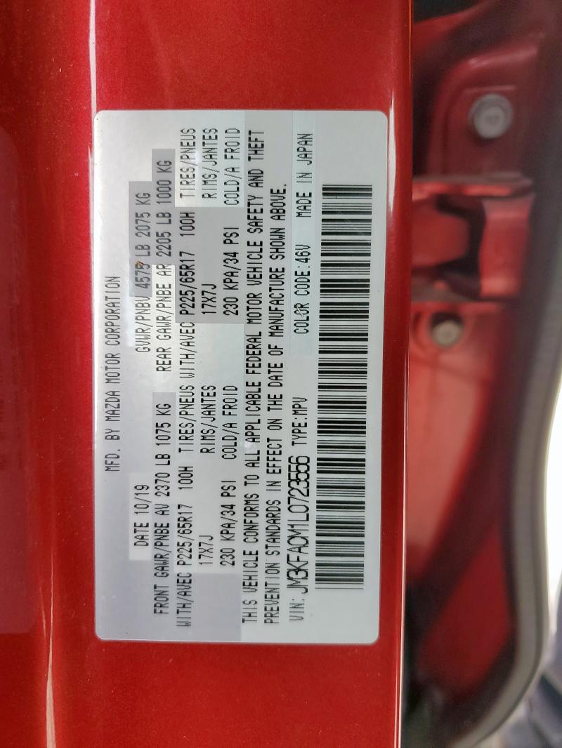 JM3KFACM1L0723556 - 2020 MAZDA CX-5 TOURING Qırmızı foto 12