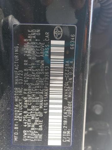 4T1G11AK6PU793613 - 2023 TOYOTA CAMRY SE NIGHT SHADE BLACK photo 13