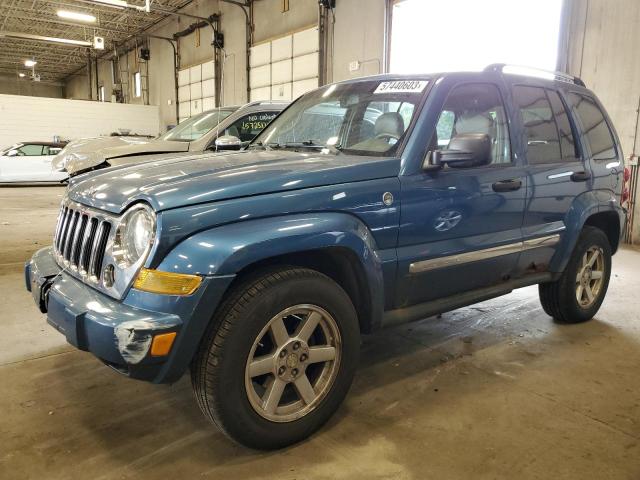 1J4GL58K46W163887 - 2006 JEEP LIBERTY LIMITED BLUE photo 1