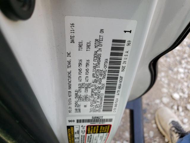 5TFSX5EN4HX049713 - 2017 TOYOTA TACOMA ACCESS CAB თეთრი ფოტო 12