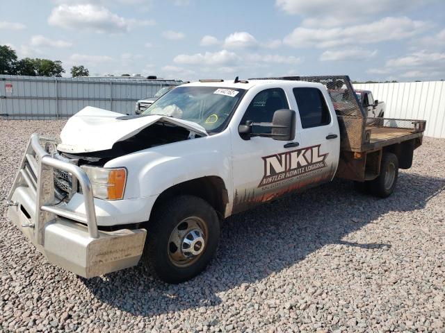 1GD423CG1EF149698 - 2014 GMC SIERRA K3500 SLE WHITE photo 2