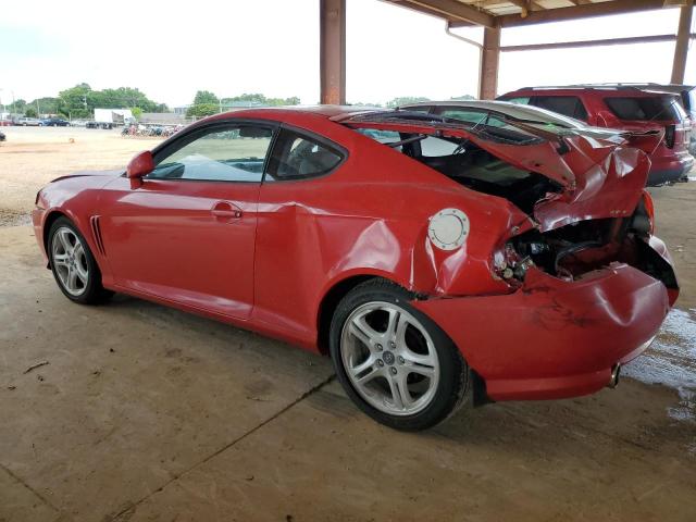 KMHHN65F83U060413 - 2003 HYUNDAI TIBURON GT RED photo 2