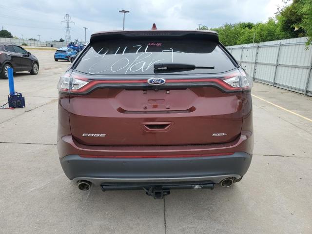 2FMPK3J89GBC41171 - 2016 FORD EDGE SEL BURGUNDY photo 6