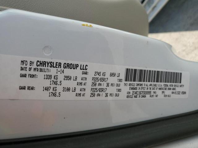 2C4RC1BG7ER269995 - 2014 CHRYSLER TOWN & COU TOURING თეთრი ფოტო 13