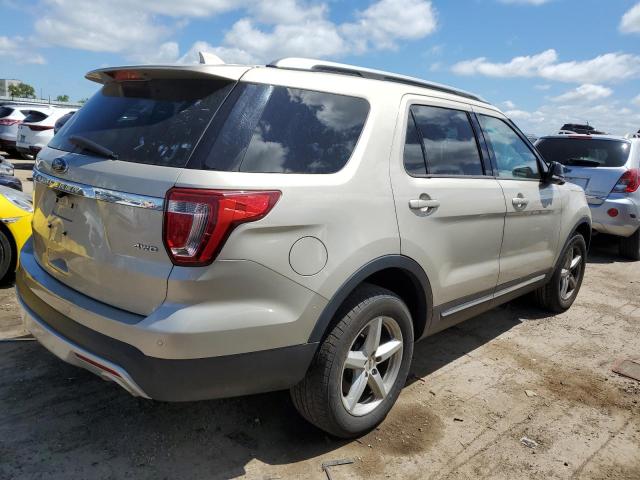 1FM5K8D86HGB32998 - 2017 FORD EXPLORER XLT GOLD photo 3