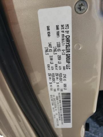 2C4RC1CG1DR797948 - 2013 CHRYSLER TOWN & COU TOURING L SILVER photo 14