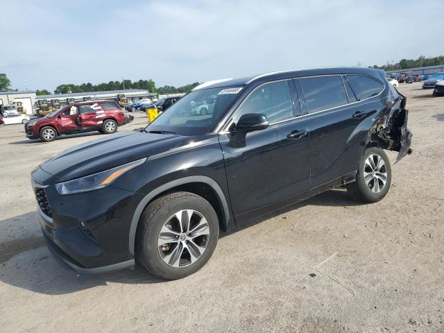 5TDGZRAH3MS518829 - 2021 TOYOTA HIGHLANDER XLE BLACK photo 1