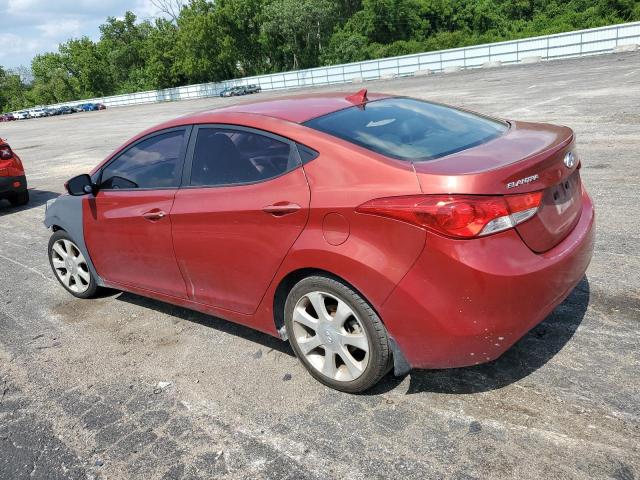 KMHDH4AE6DU574172 - 2013 HYUNDAI ELANTRA GLS RED photo 2