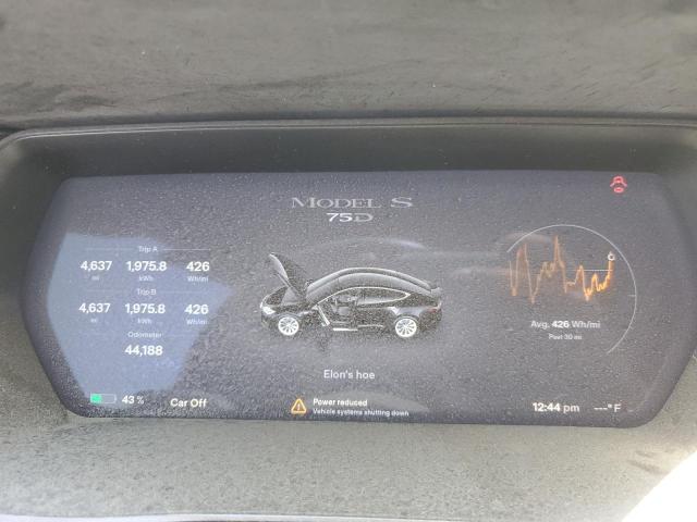 5YJSA1E24JF280904 - 2018 TESLA MODEL S Սև լուսանկար 9
