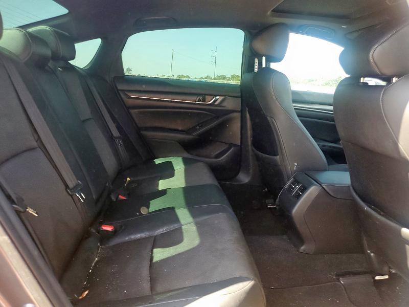 1HGCV2F36KA011725 - 2019 HONDA ACCORD SPORT Темно-сірий фото 10