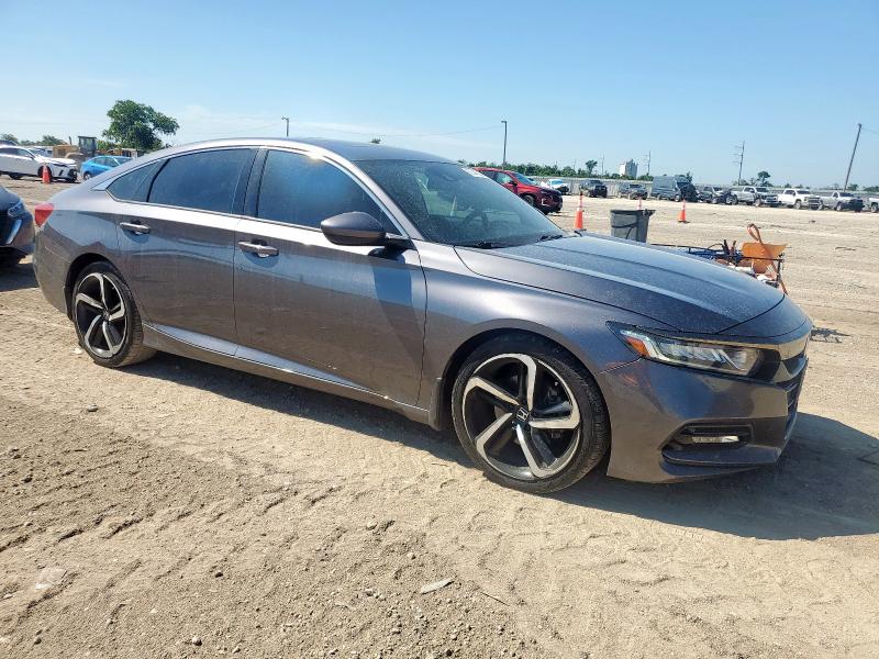 1HGCV2F36KA011725 - 2019 HONDA ACCORD SPORT Темно-сірий фото 4