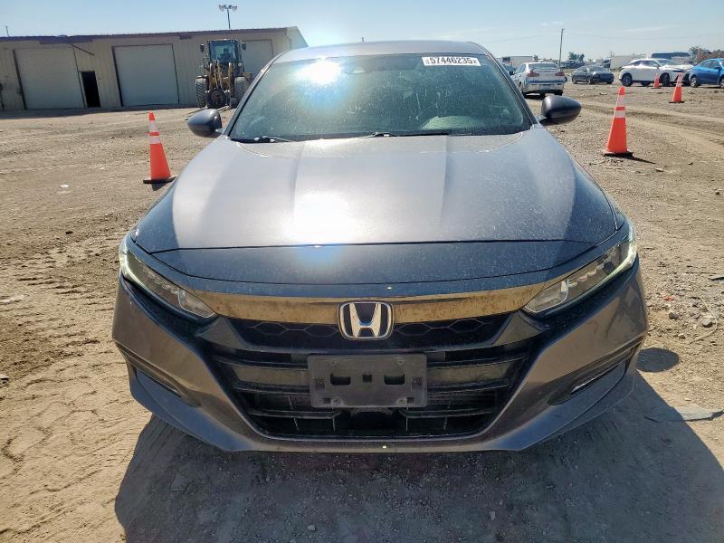 1HGCV2F36KA011725 - 2019 HONDA ACCORD SPORT Темно-сірий фото 5