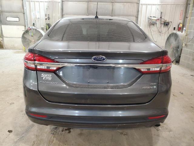 3FA6P0LU0HR163947 - 2017 FORD FUSION SE HYBRID GRAY photo 6