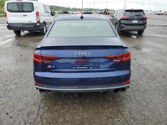 WAUB4AF44JA199222 - 2018 AUDI S4 PREMIUM PLUS BLUE photo 6