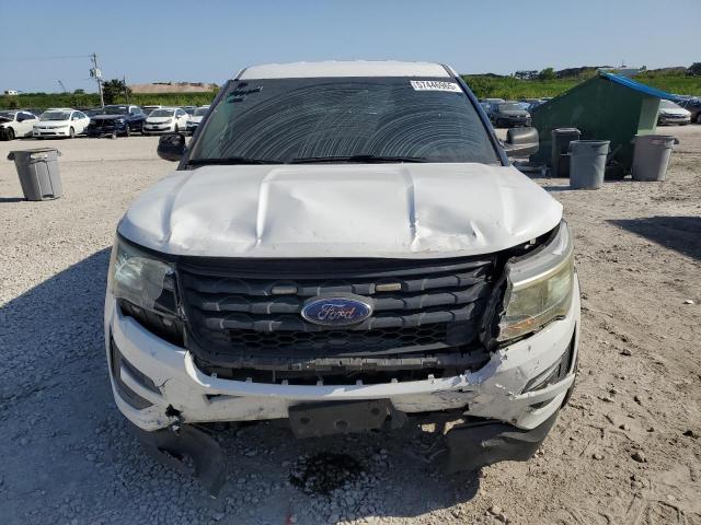 1FM5K8AR6GGC95632 - 2016 FORD EXPLORER POLICE INTERCEPTOR თეთრი ფოტო 5